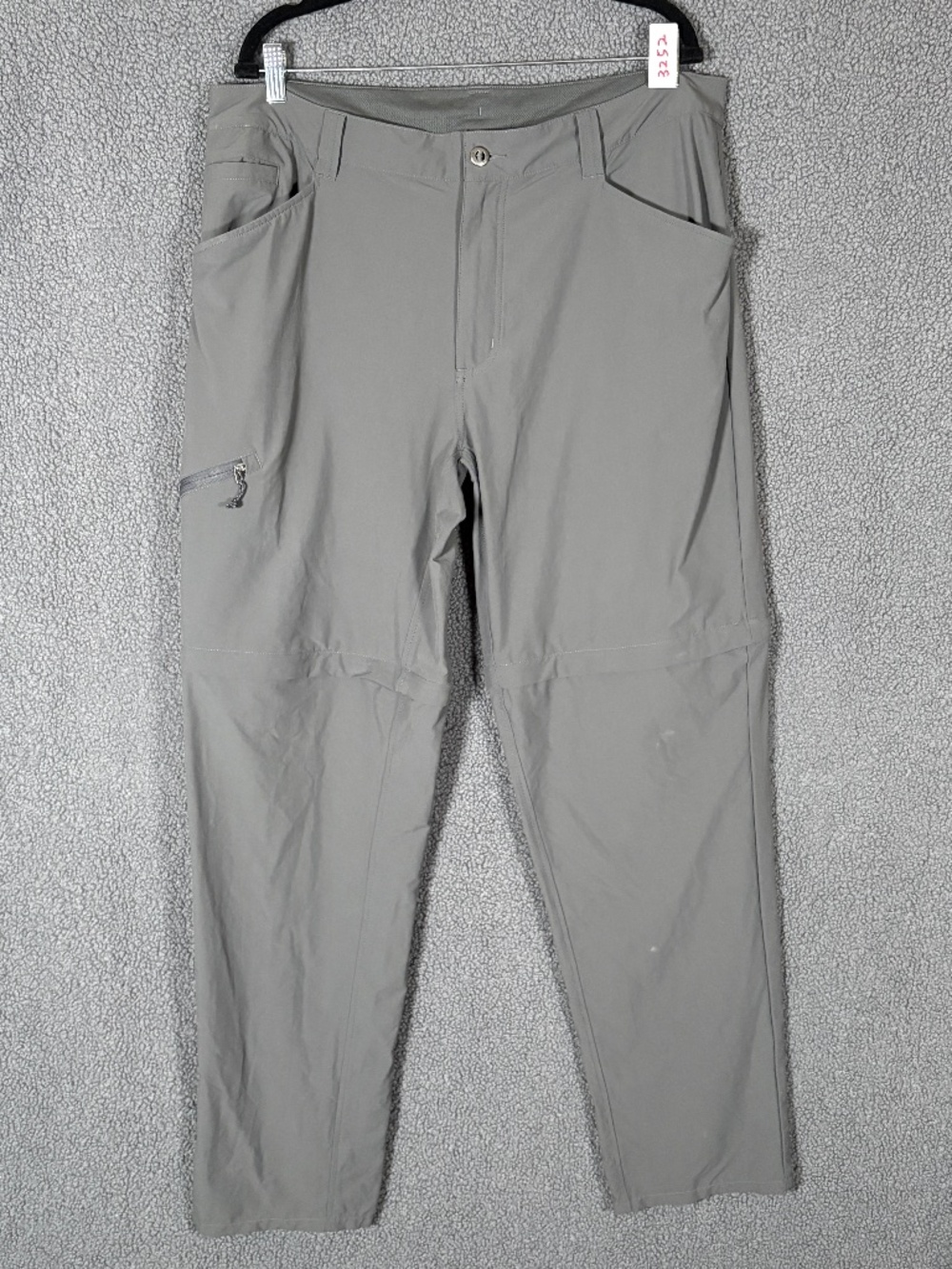 Patagonia Quandary Convertible Outdoor Hiking Pants - Men's Size 38*32 - Gray